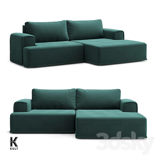 OM KULT-HOME sofa RUFFO 07.40 3D Model OM KULT-HOME sofa RUFFO 07.40 3D Model