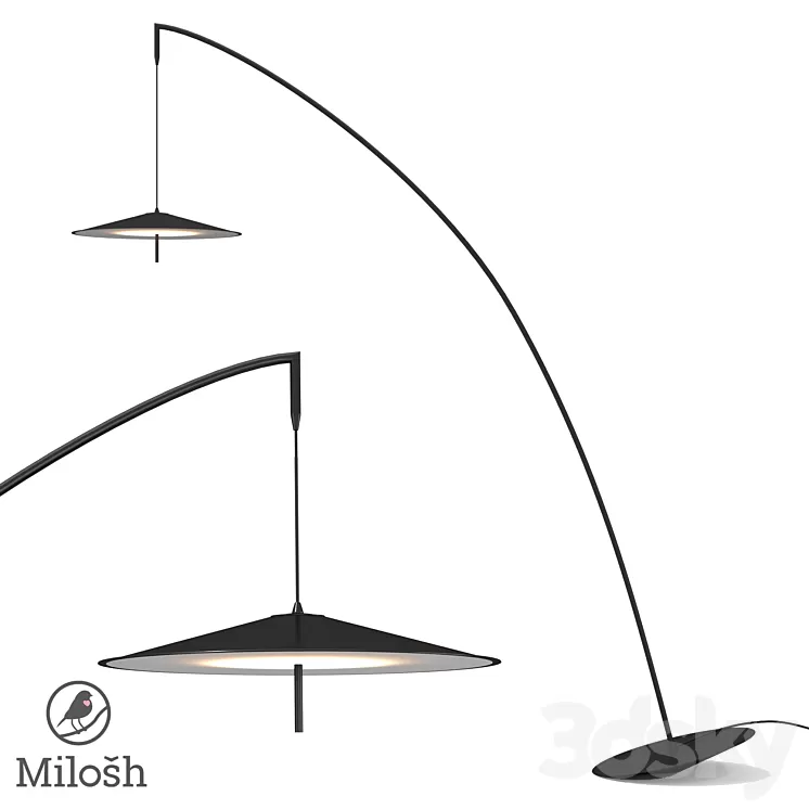 om MILOSH TENDENCE 0885FL-1BK 3D Model Free Download