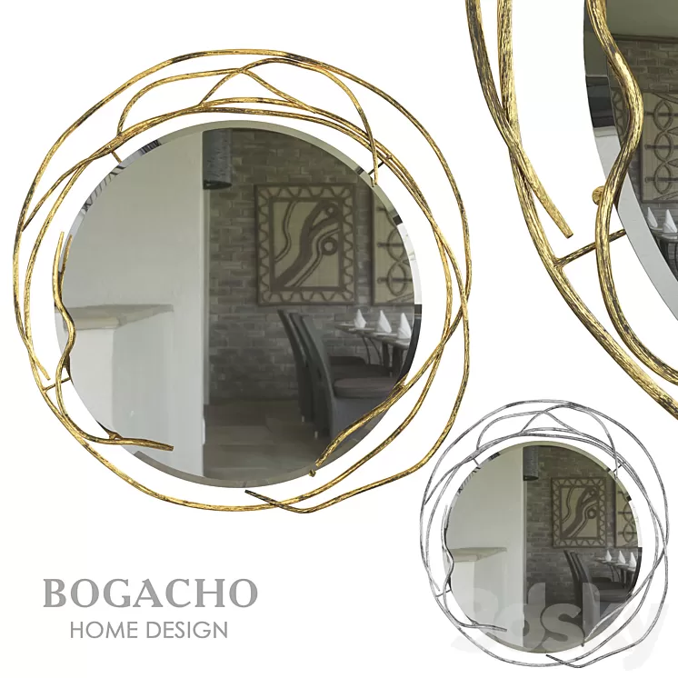 OM Mirror Art 3D Model OM Mirror Art 3D Model