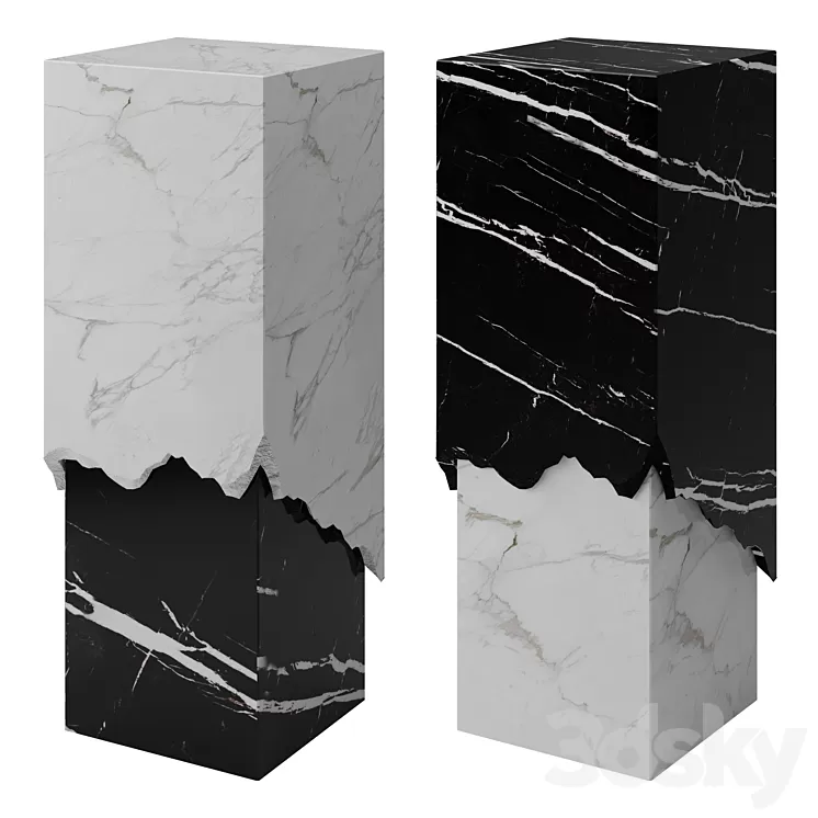 “OM PEDESTAL MARBLE “”ANTIK””” 3D Model