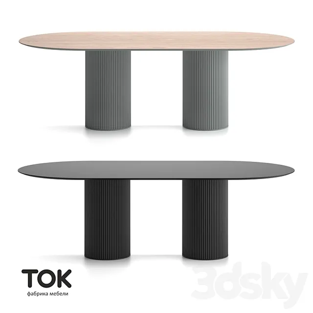 (OM) SERIES OF TABLES “VELVET OVAL-2” CURRENT FURNITURE 3D Model