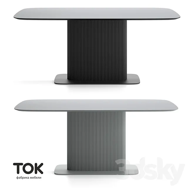 (OM) Series of Tables “velvet Sl with Flanged” Current Furniture 3D Model