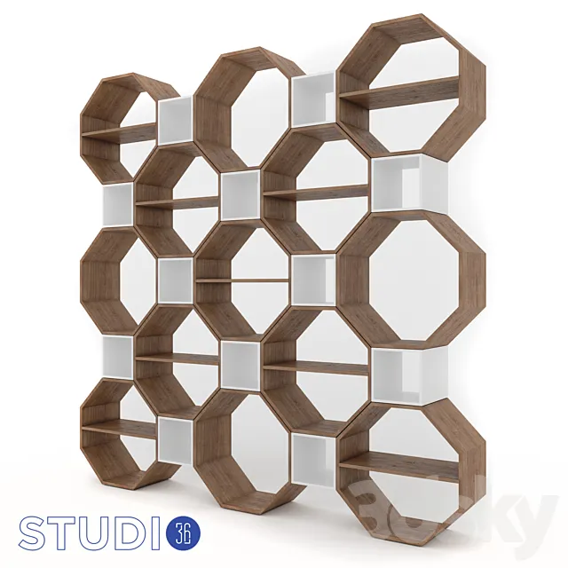 OM Shelving Dialma Brown DB006653 from STUDIO36SHOP.RU 3D Model