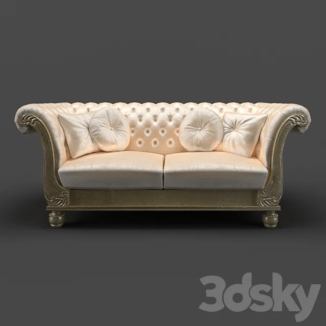 OM Sofa Fratelli Barri VENEZIA 3D Model OM Sofa Fratelli Barri VENEZIA 3D Model