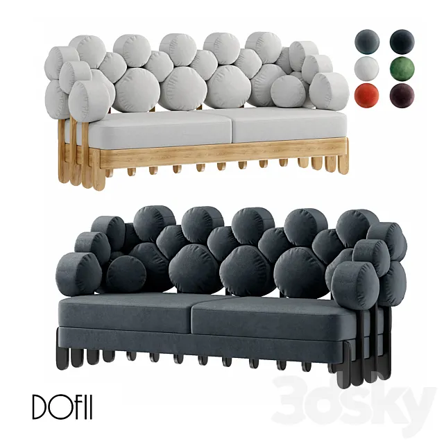 (OM) sofa “IKRA” by Dofii 3D Model