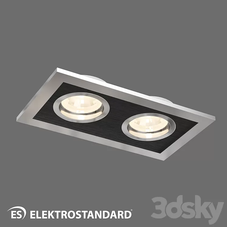 OM Spotlight with rotary mechanism Elektrostandard 1031/2 MR16 SL / BK 3D Model