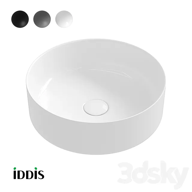 OM Surface-mounted glossy washbasin Ray IDDIS RAYWS03i27 3D Model OM Surface-mounted glossy washbasin Ray IDDIS RAYWS03i27 3D Model