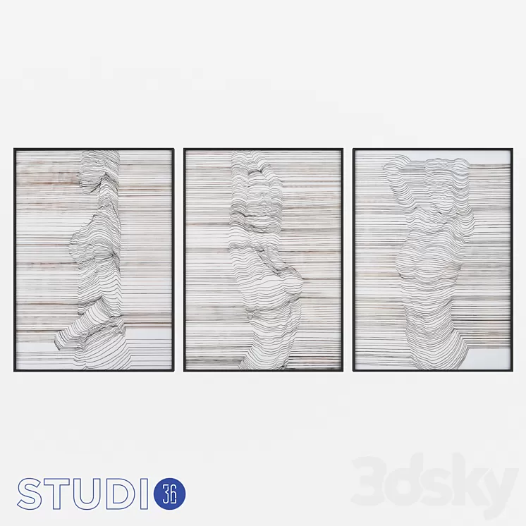 OM Wall decor Dialma Brown DB006182 3D Model