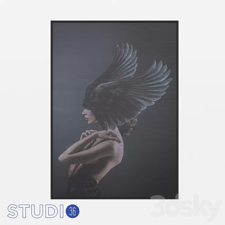 OM Wall decor Dialma Brown DB006300 3D Model OM Wall decor Dialma Brown DB006300 3D Model