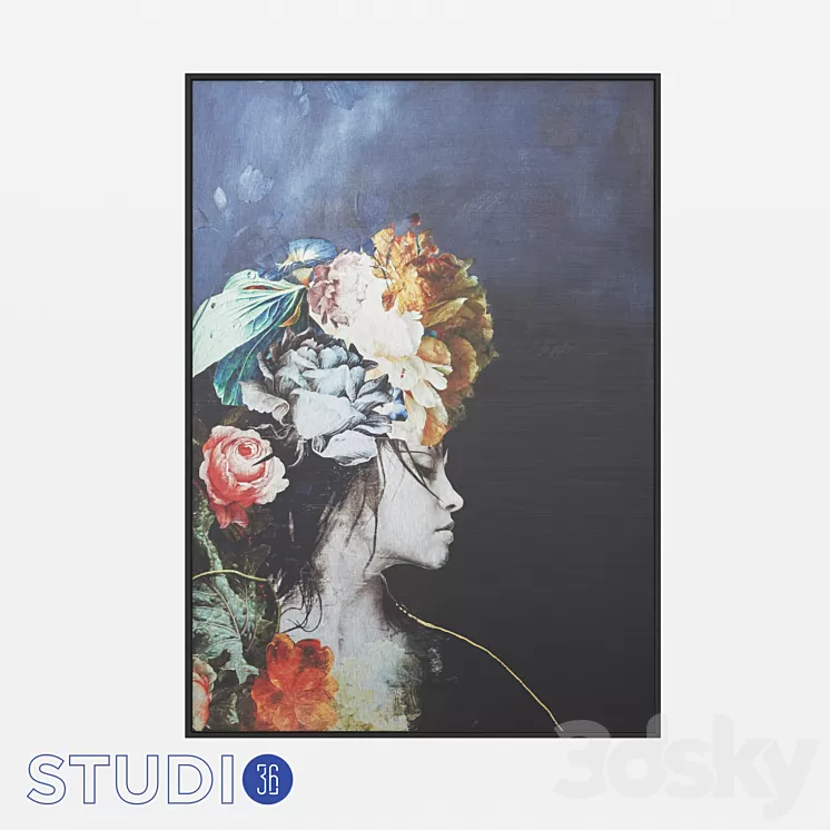 OM Wall decor Dialma Brown DB006301 3D Model OM Wall decor Dialma Brown DB006301 3D Model