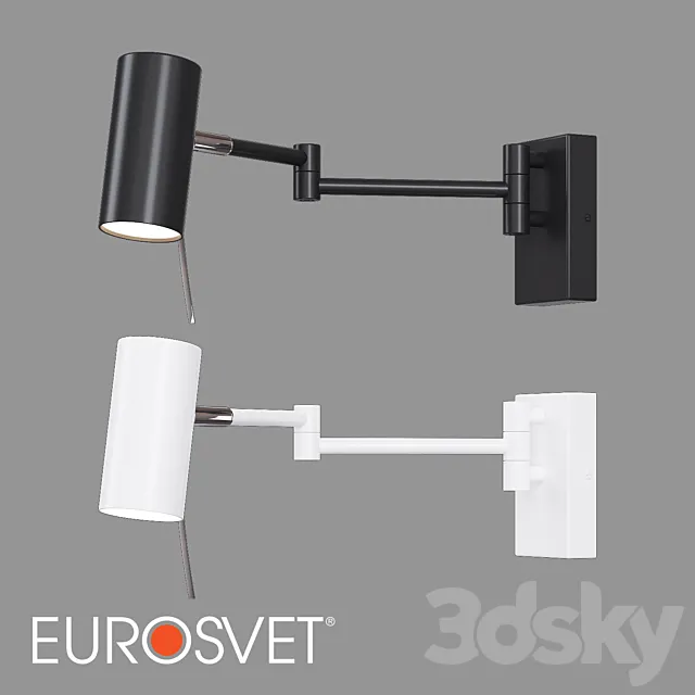 OM Wall lamp with swivel diffuser Eurosvet 20166_1 Lank 3D Model OM Wall lamp with swivel diffuser Eurosvet 20166_1 Lank 3D Model