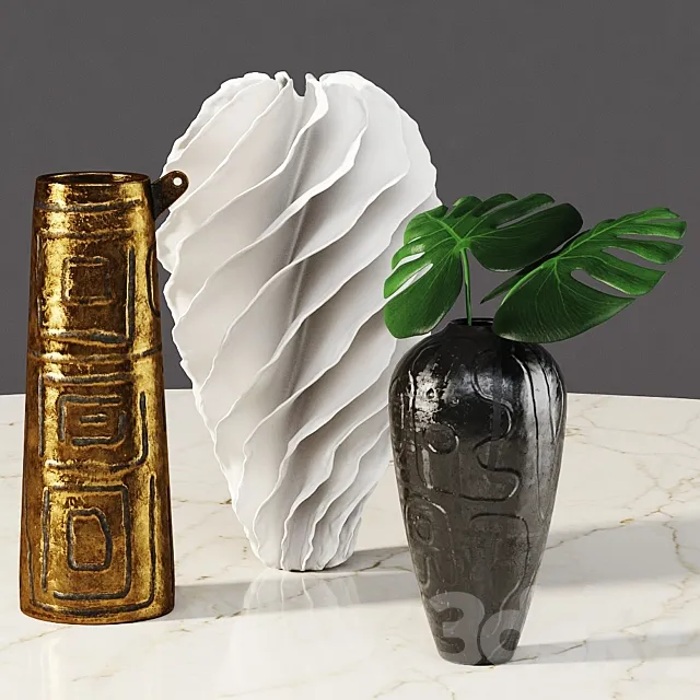 Omec vases and Sandra Davolio vase 3D Model