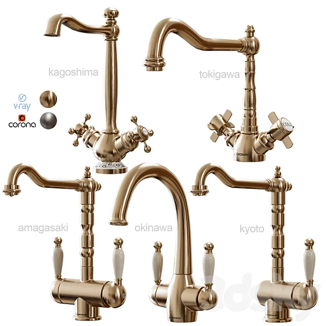 OMOIKIRI Faucet 01 3D Model