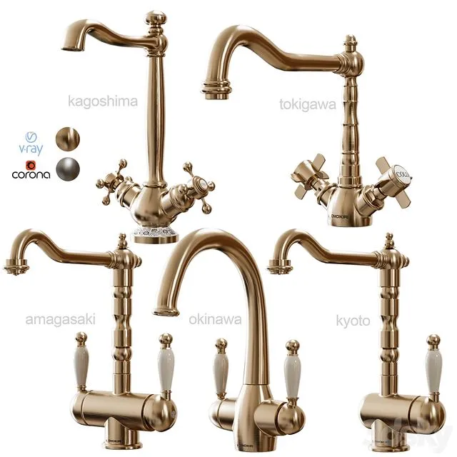 OMOIKIRI Faucet 01 3D Model