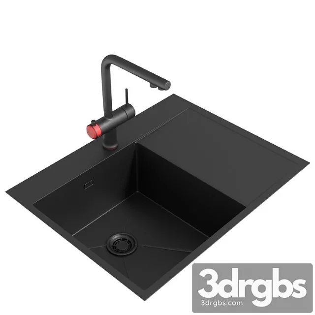 Omoikiri hotaru-r mixer and omoikiri akisame 65-gm-l sink Omoikiri hotaru-r mixer and omoikiri akisame 65-gm-l sink