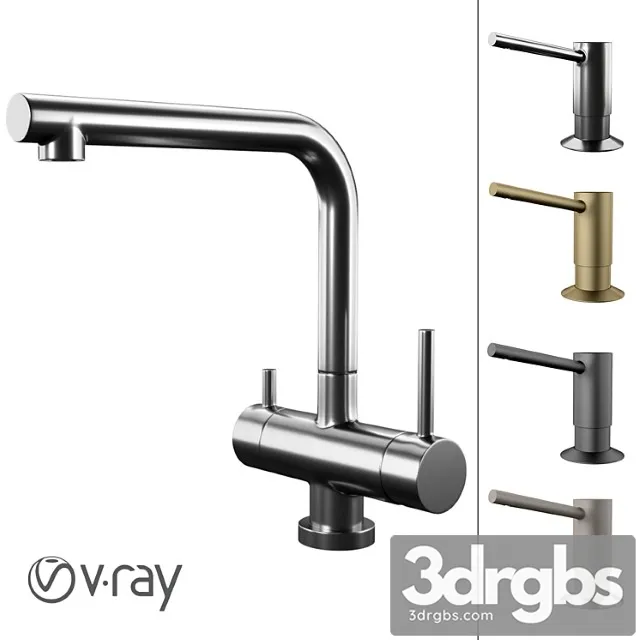 Omoikiri Takamatsu and Dispenser Om 02 3D Model Download