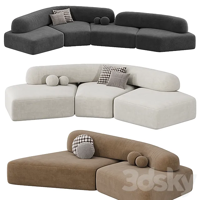 On The Rocks Sofa 3D Model On The Rocks Sofa 3D Model