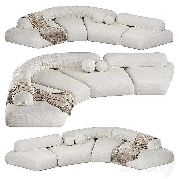 On The Rocks Sofa 3D Model Free Download