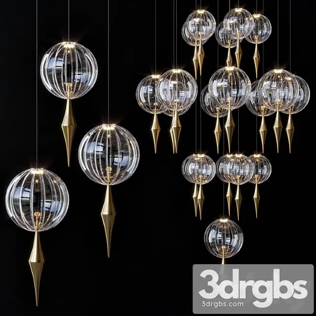 Oneiric Vertrart Pendant Light 1 3D Model Download