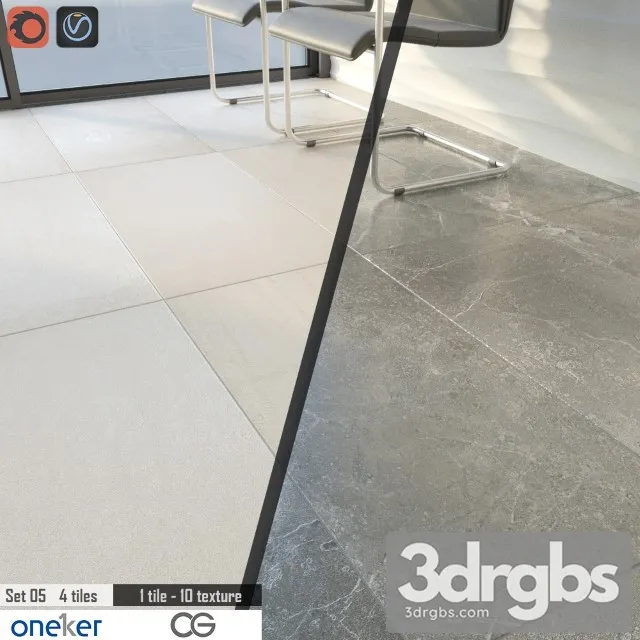 Oneker Tile Set 05 3D Model Download