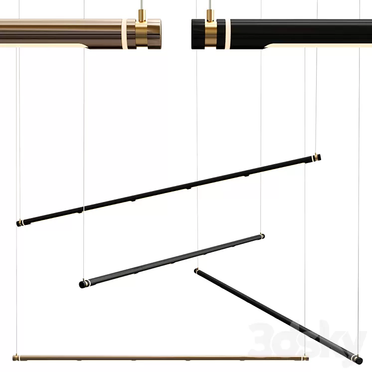 Oneline Pendant Light 3D Model Free Download