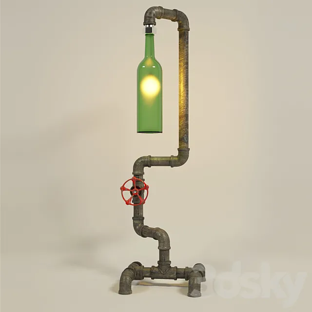 ong nuoc lamp 3DModel ong nuoc lamp 3DModel
