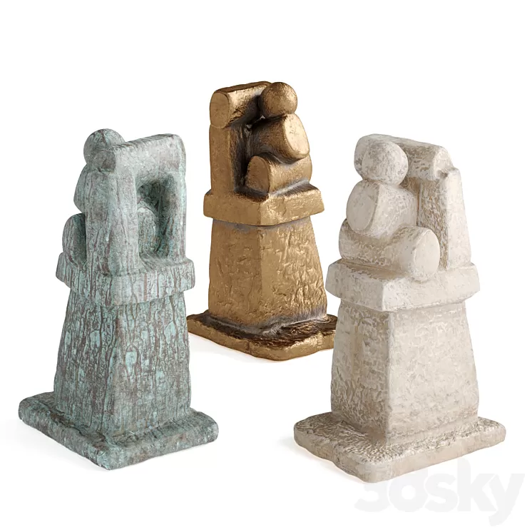 Сonstraction figure sculpture 3D Model Free Download