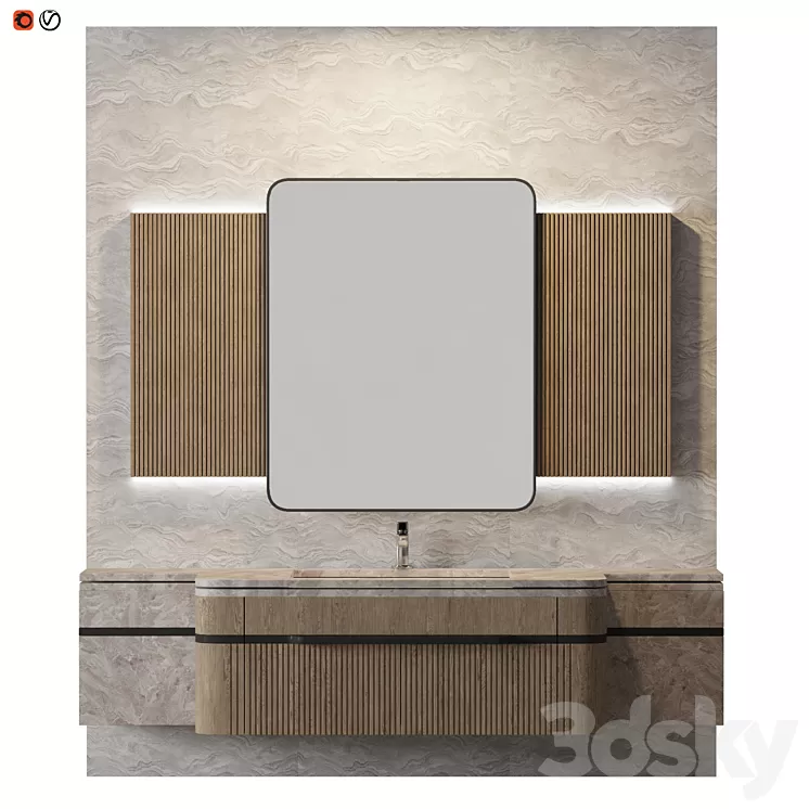 Ontolo Bathroom 3D Model Ontolo Bathroom 3D Model