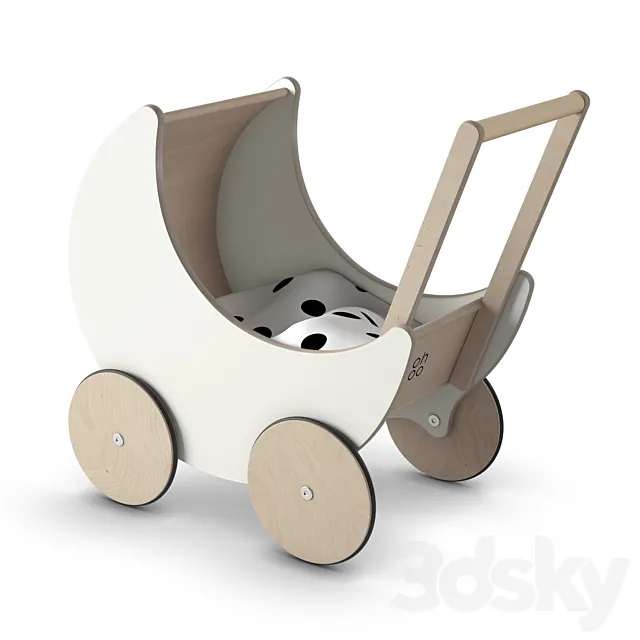 Ooh Noo Toy Pram 3D Model Ooh Noo Toy Pram 3D Model
