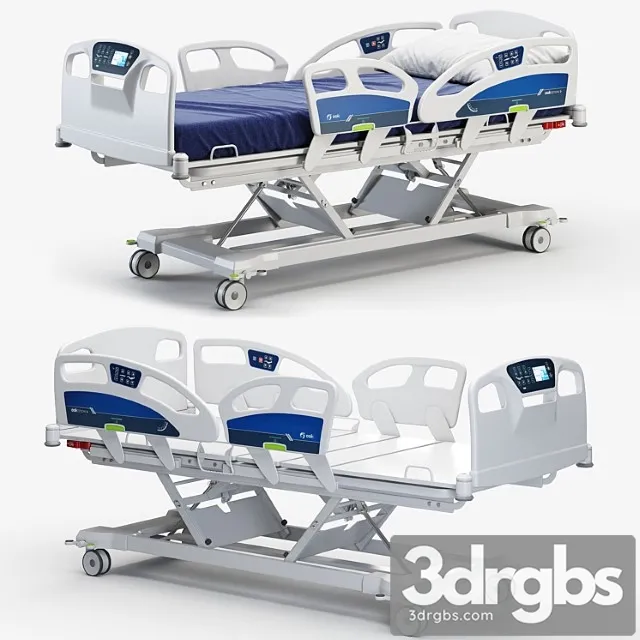 Ooksnow hospital bed 3D Model Download