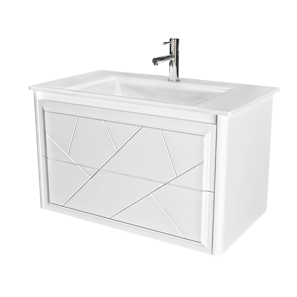 Opadiris – Cabinet with sink Luigi 70 cm white 3D Model Opadiris – Cabinet with sink Luigi 70 cm white 3D Model