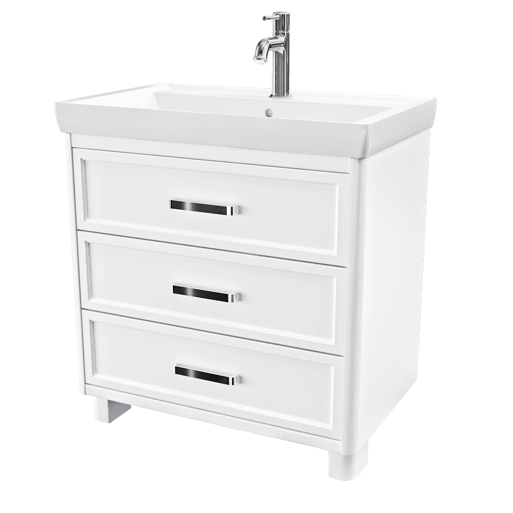 Opadiris – Cabinet with sink Vegas 80 cm floor 3D Model Opadiris – Cabinet with sink Vegas 80 cm floor 3D Model