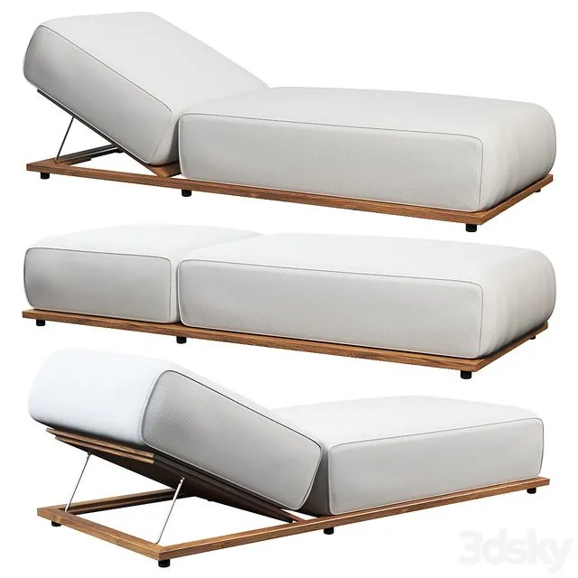Open Air Lounge Bed 3D Model