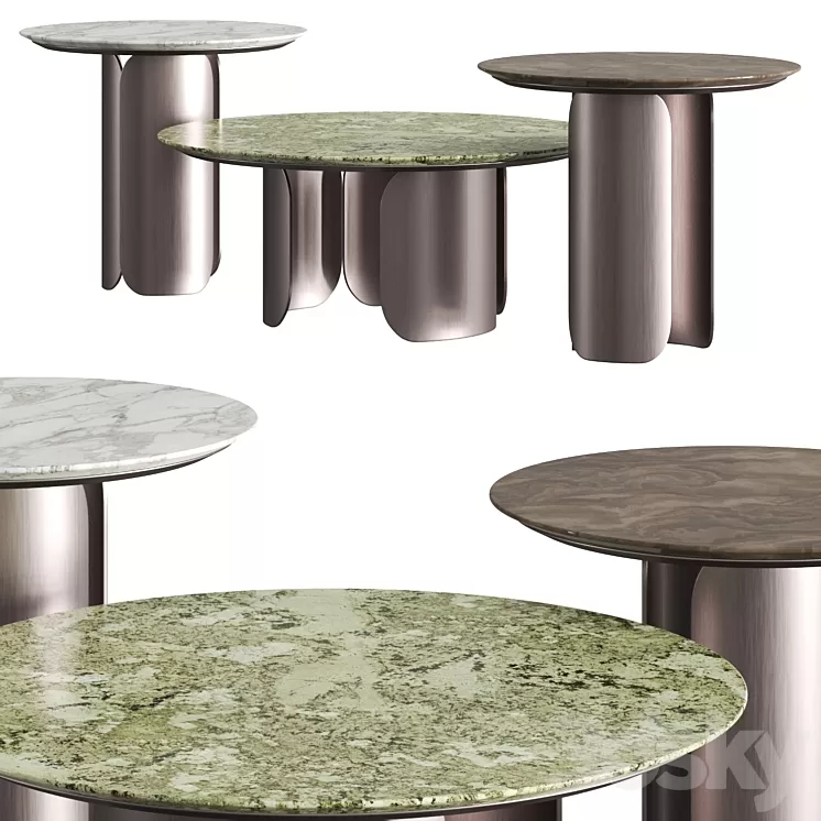 Opera Contemporary Gabriel Coffee Tables 3D Model Opera Contemporary Gabriel Coffee Tables 3D Model