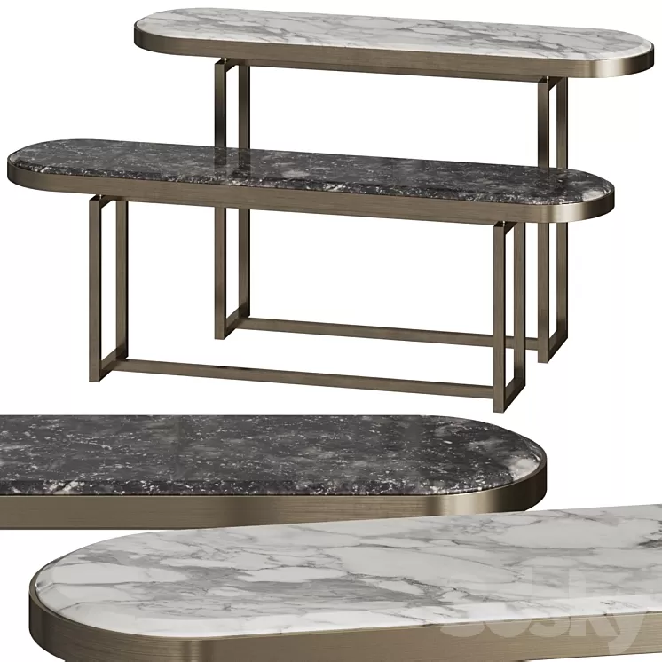 Opera Contemporary Isabel Console Tables 3D Model