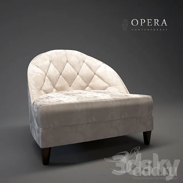 Opera Dalila Arm Chair 3D Model