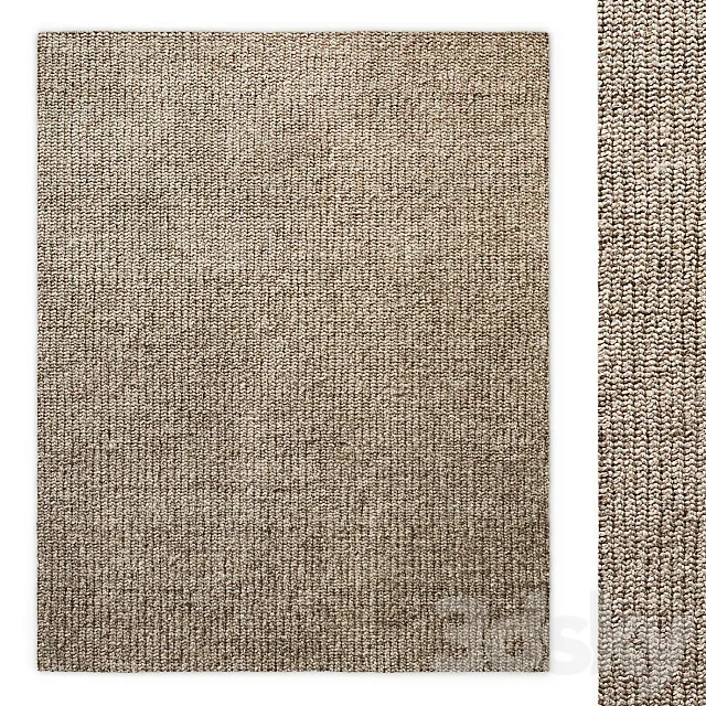 Ora Hand-Braided Rug RH 3D Model Ora Hand-Braided Rug RH 3D Model