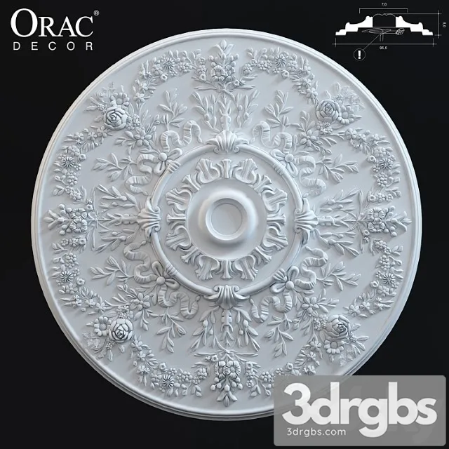 Orac Decor R64 Ceiling Rose 3D Model Download Orac Decor R64 Ceiling Rose 3D Model Download