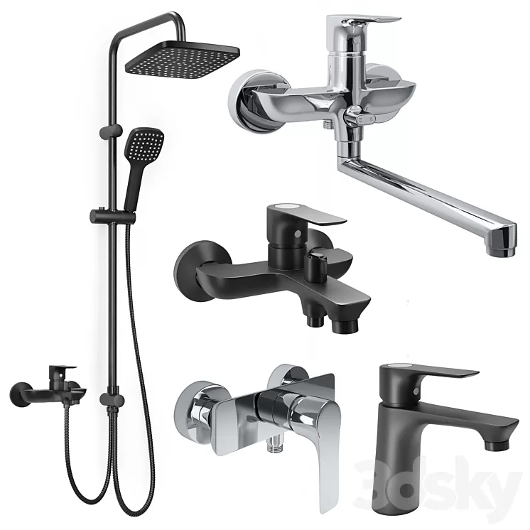 Orange aristo  faucet 3D Model