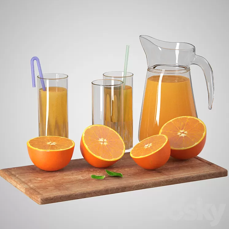 Orange set 3D Model