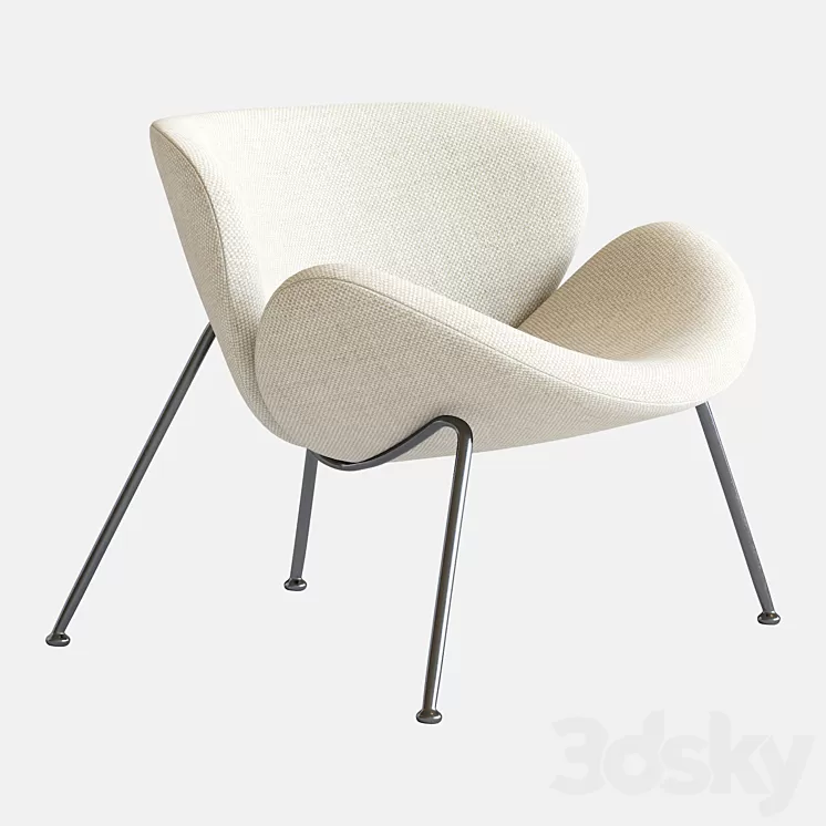 Orange Slice Chair by Pierre Paulin for Artifort 1980s 3D Model Free Download