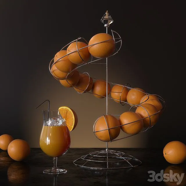 Orange style 3D Model