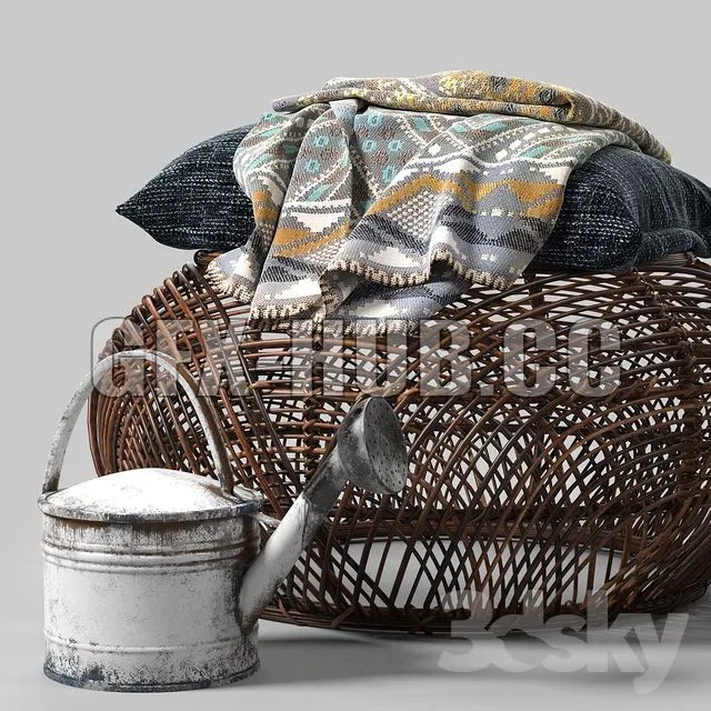 Orange Trees set 03 3D Model