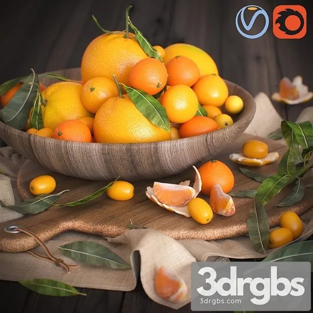 Oranges 3D Model Download