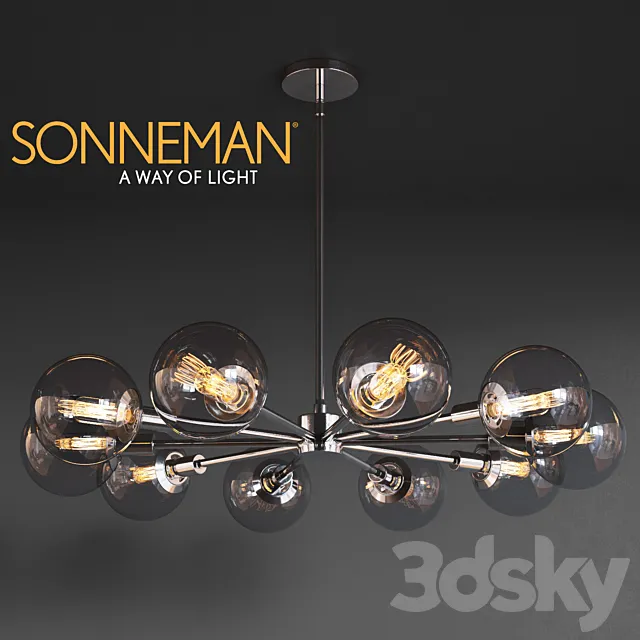 Orb 10-Light Rarial Pendant 3DModel Orb 10-Light Rarial Pendant 3DModel