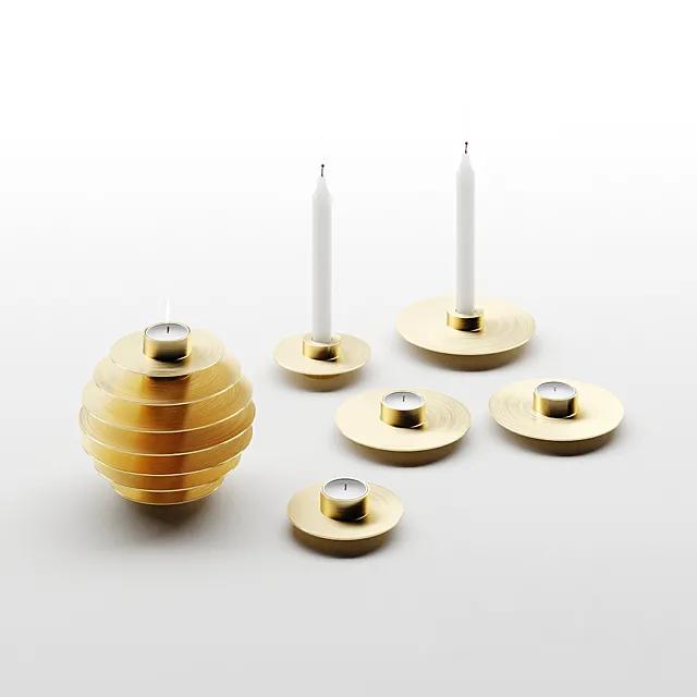 ORB Candle Holders by NOOM 3D Model