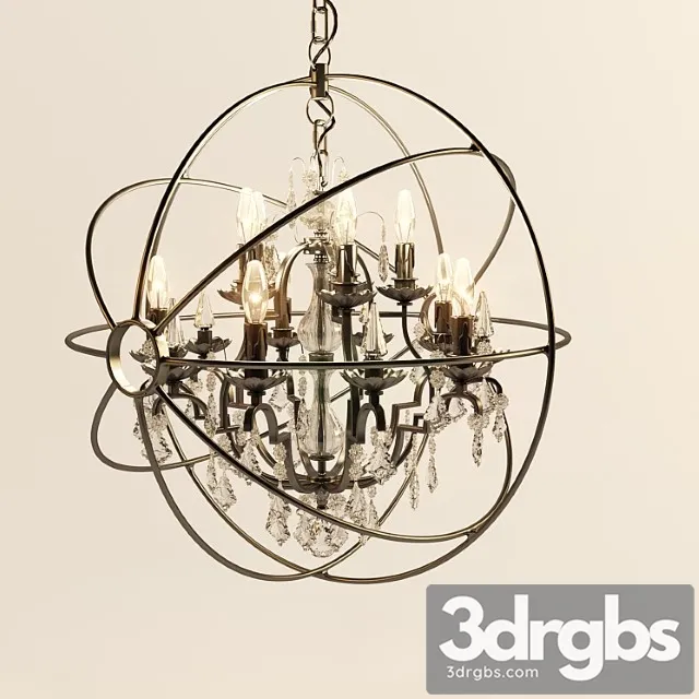Orbe Chandelier 10 Cup 1 3D Model Download