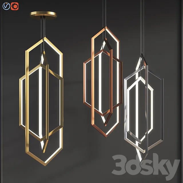 Orbis vx58 Studioendo chandelier 3D Model