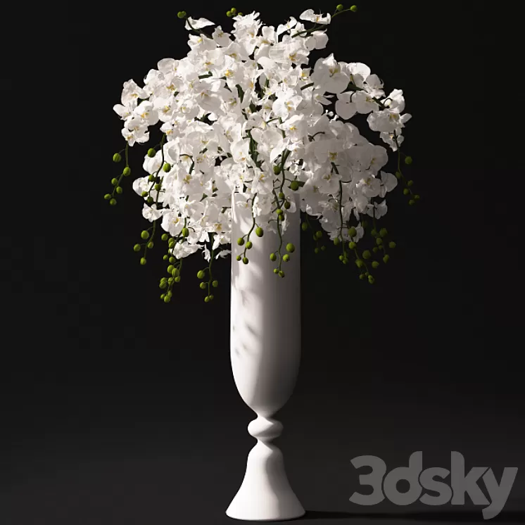 Orchid bouquet 3D Model