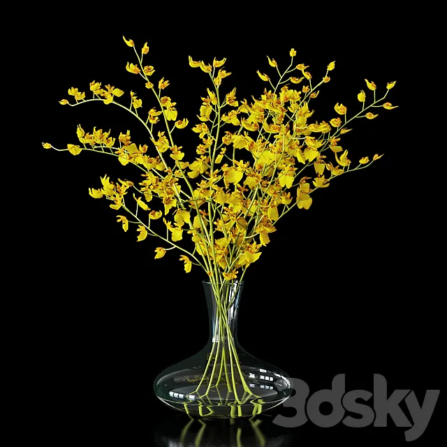 Orchid oncidium 3DModel Orchid oncidium 3DModel